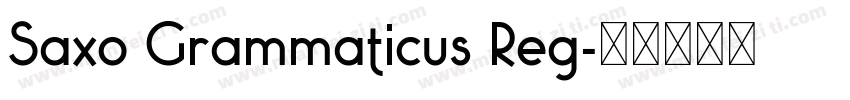 Saxo Grammaticus Reg字体转换